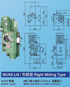 銑頭安裝在銑床上并與主軸連接，用于帶動(dòng)銑刀旋轉的機床附件。是機床設備的主要組成部分